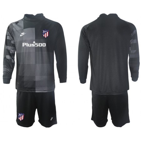 Billiga Fotbollströjor Atlético Madrid Målvakt Barn Borta tröja 2021/22 Långärmad